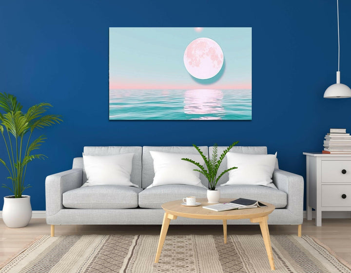 Serene Moon Metal Art - Modern Oasis Sensory Design & Art Studio - Home Decor