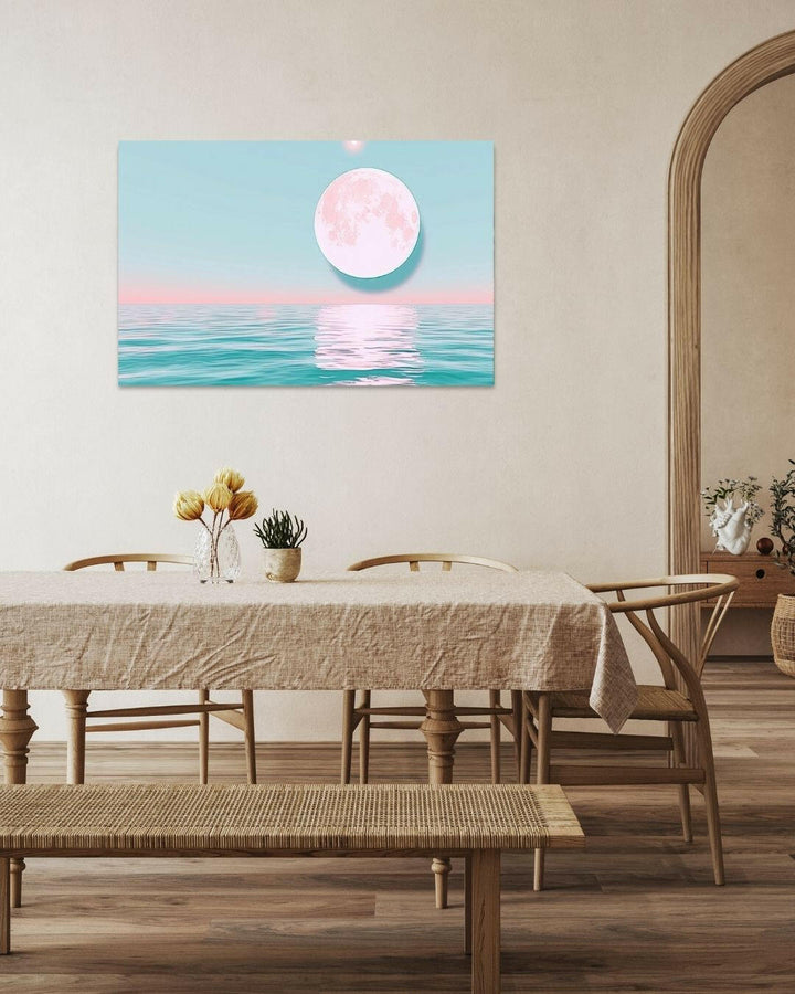 Serene Moon Metal Art - Modern Oasis Sensory Design & Art Studio - Home Decor
