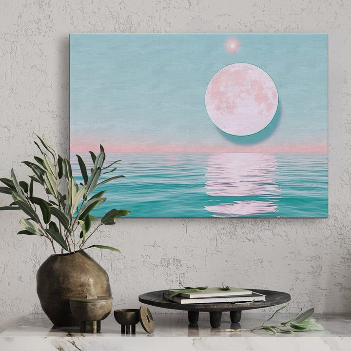 Serene Moon Metal Art - Modern Oasis Sensory Design & Art Studio - Home Decor