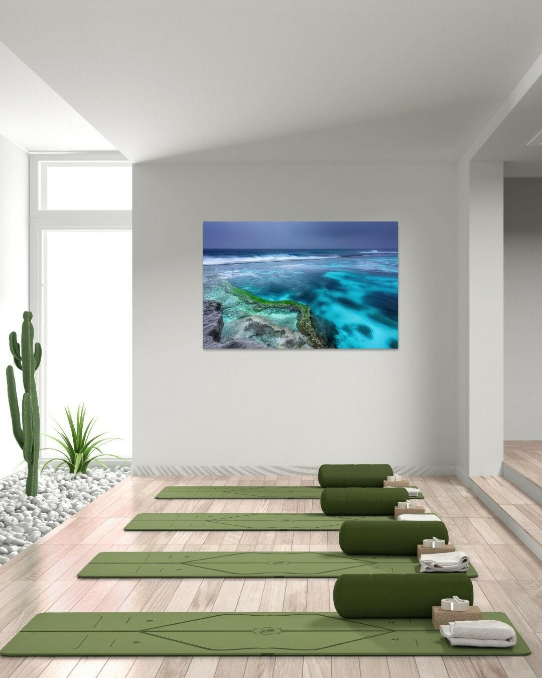 Serene Ocean Waves - Modern Oasis Sensory Design & Art Studio - Canvas
