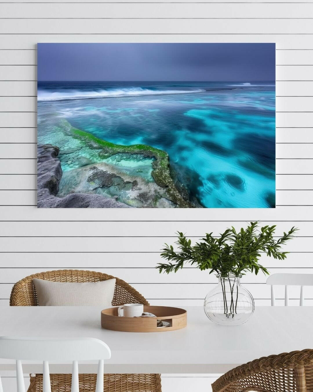 Serene Ocean Waves - Modern Oasis Sensory Design & Art Studio - Canvas