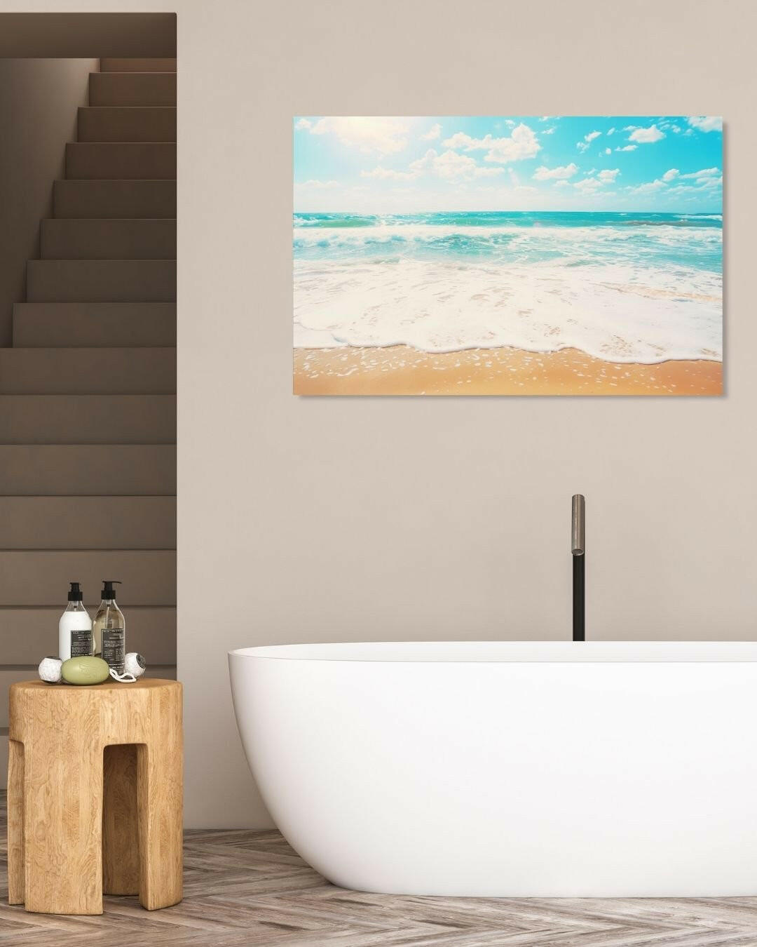 Beach Wave Metal Art - Modern Oasis Sensory Design & Art Studio - Home Decor