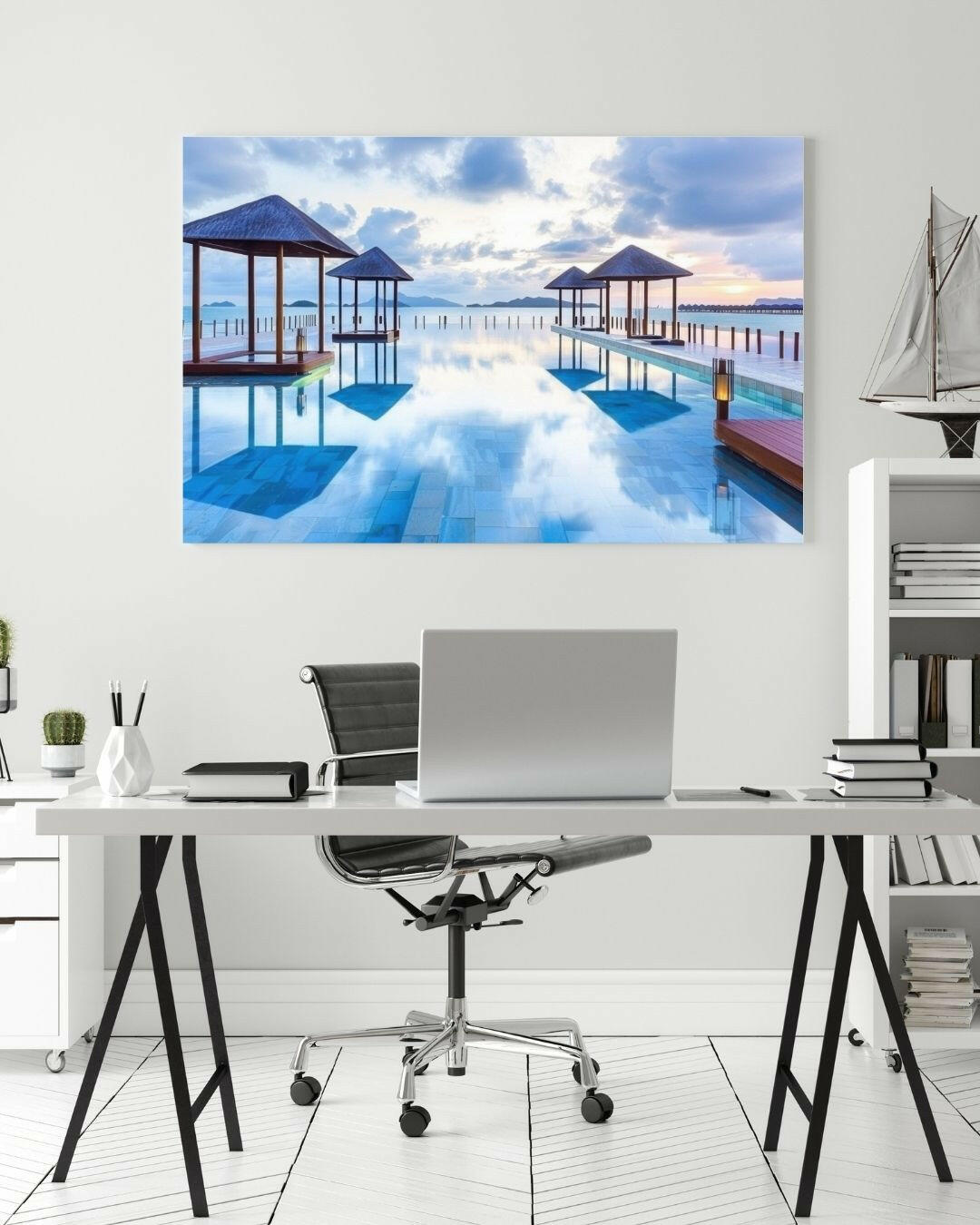 Tranquil Shoreline - Modern Oasis Sensory Design & Art Studio - Canvas