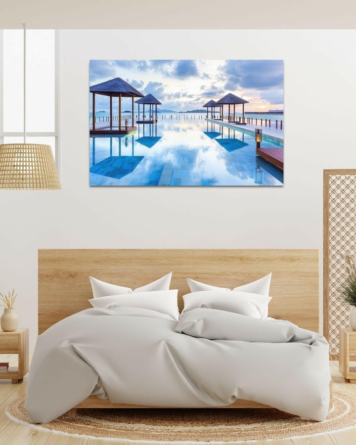 Tranquil Shoreline Metal Art - Modern Oasis Sensory Design & Art Studio - Home Decor