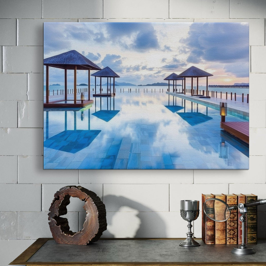 Tranquil Shoreline - Modern Oasis Sensory Design & Art Studio - Canvas