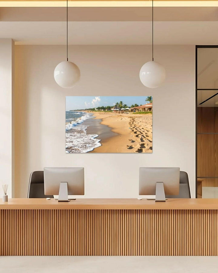 Beach Serenity Metal Art - Modern Oasis Sensory Design & Art Studio - Home Decor