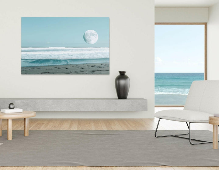 Tranquil Beach Moon - Modern Oasis Sensory Design & Art Studio - Canvas