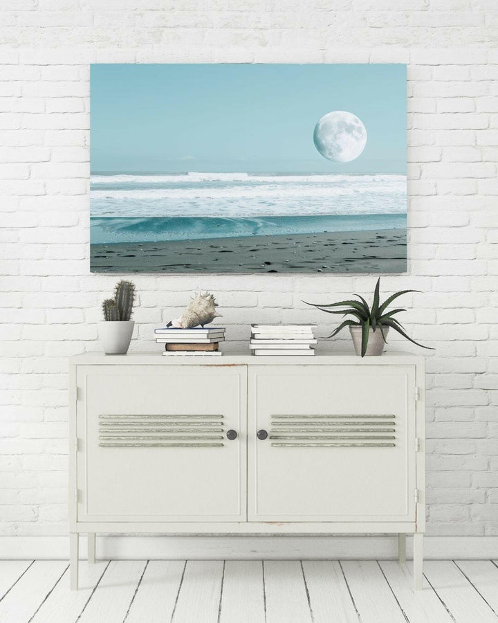 Tranquil Beach Moon - Modern Oasis Sensory Design & Art Studio - Canvas