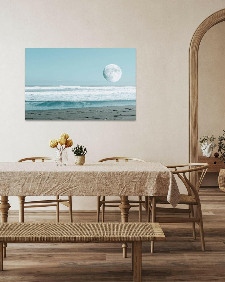 Tranquil Beach Moon - Modern Oasis Sensory Design & Art Studio - Canvas