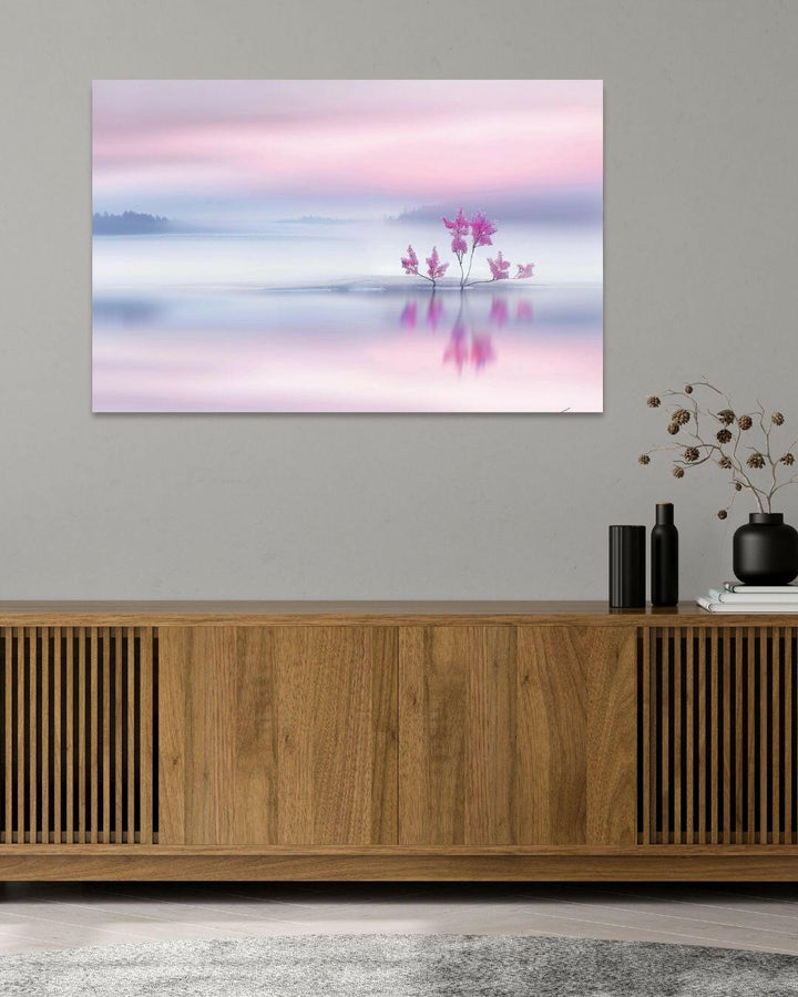 Serene Pink Landscape - Modern Oasis Sensory Design & Art Studio - Canvas