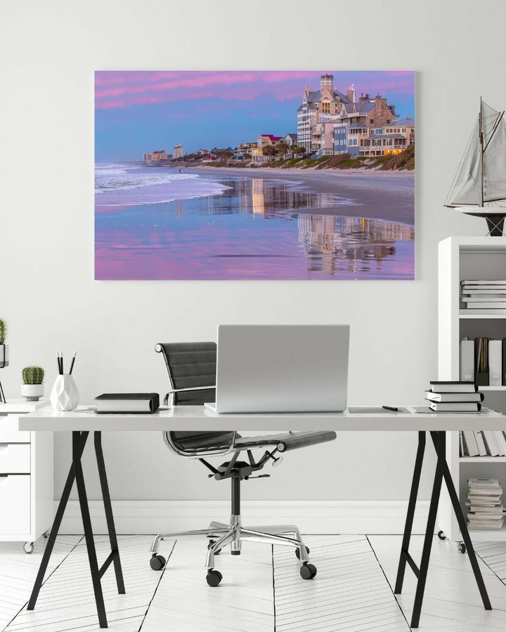 Coastal Sunset Metal Art - Modern Oasis Sensory Design & Art Studio - Home Decor