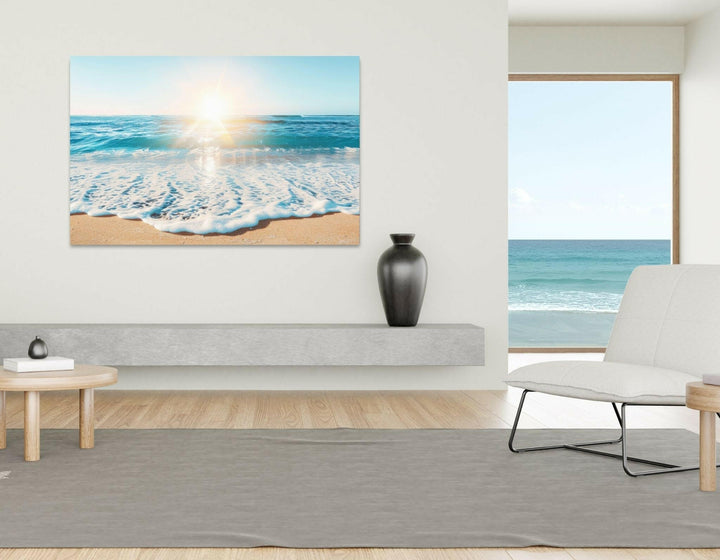 Beach Sunrise Metal Art - Modern Oasis Sensory Design & Art Studio - Home Decor