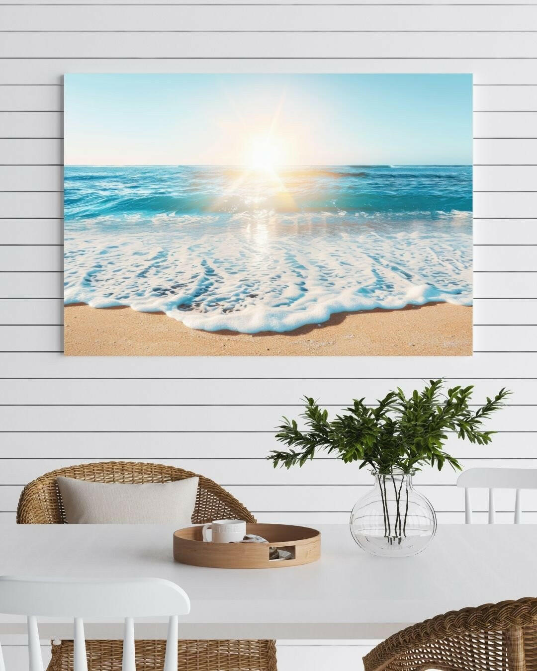 Beach Sunrise Metal Art - Modern Oasis Sensory Design & Art Studio - Home Decor