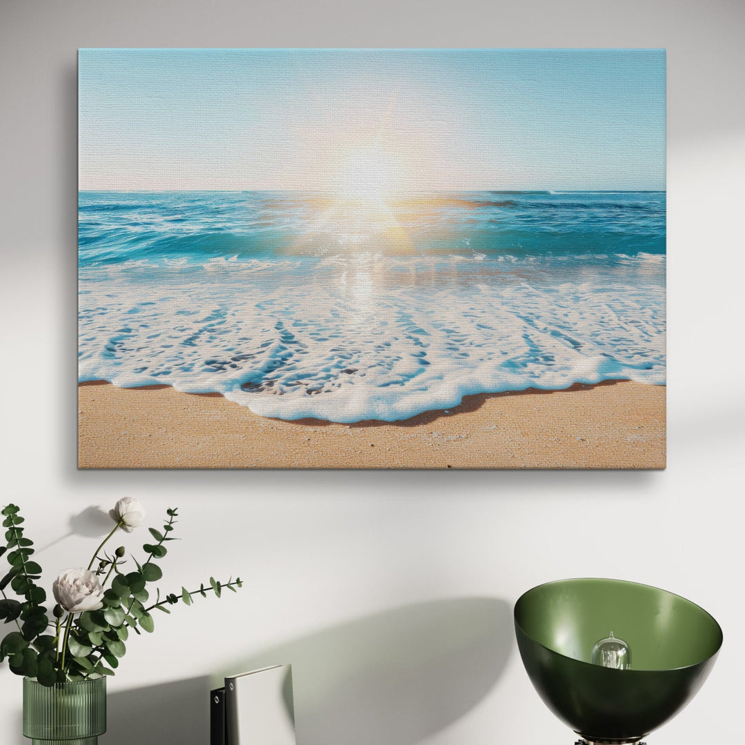 Beach Sunrise - Modern Oasis Sensory Design & Art Studio - Canvas