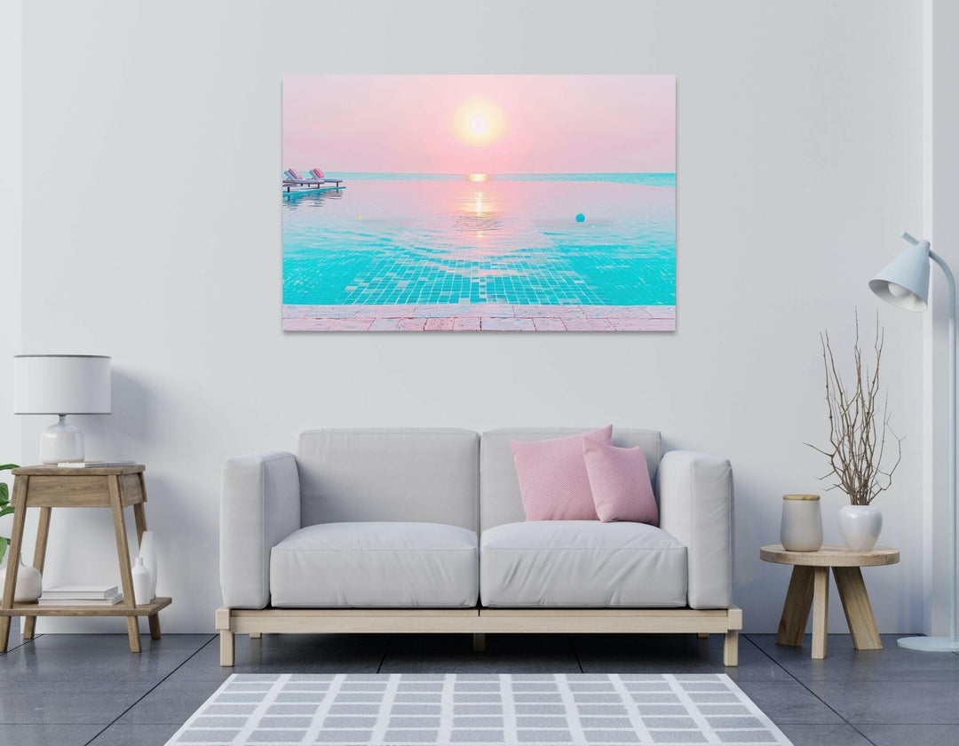 Tranquil Sunset - Modern Oasis Sensory Design & Art Studio - Canvas