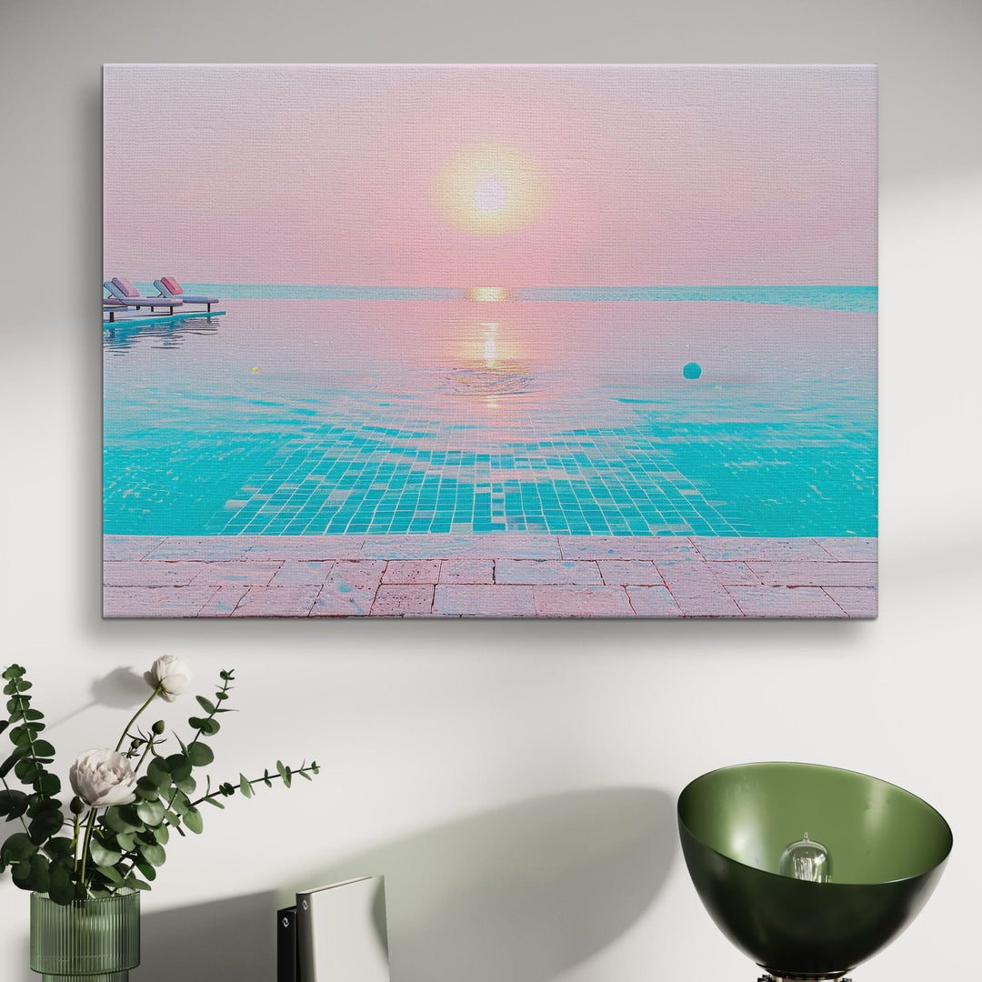 Tranquil Sunset - Modern Oasis Sensory Design & Art Studio - Canvas