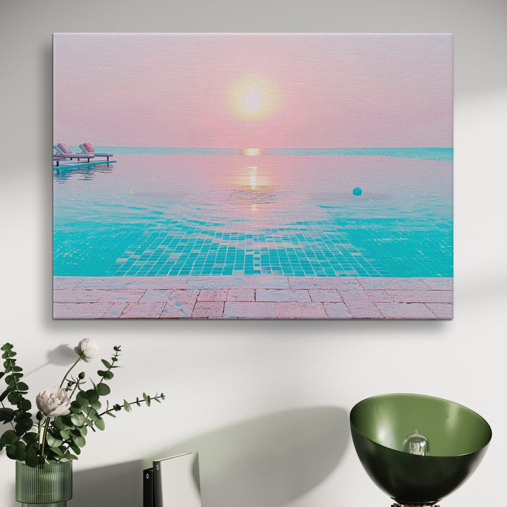Tranquil Sunset - Modern Oasis Sensory Design & Art Studio - Canvas