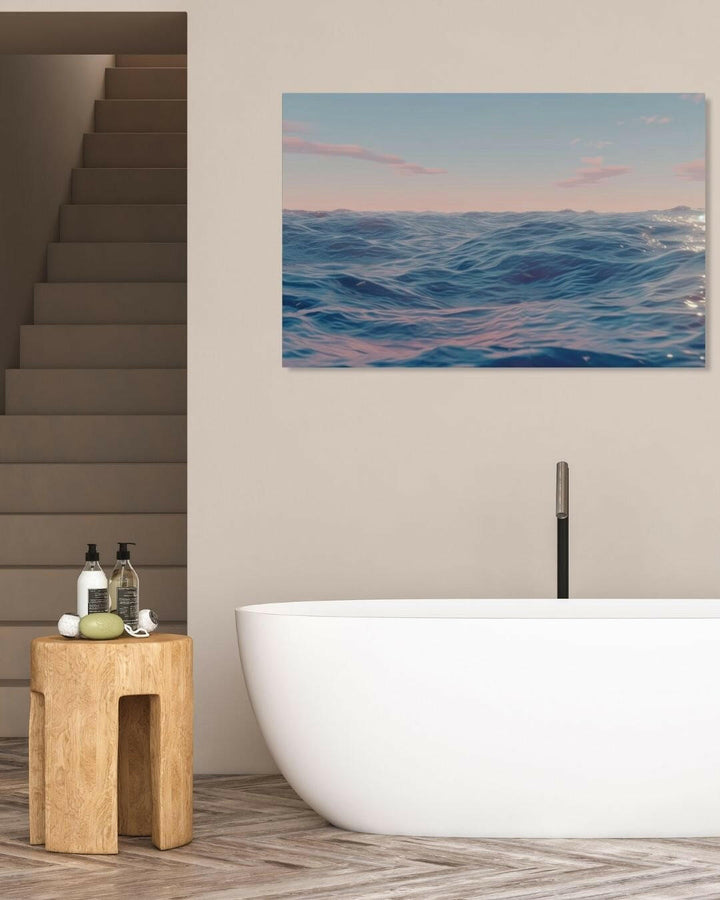 Serene Ocean Metal Art - Modern Oasis Sensory Design & Art Studio - Home Decor