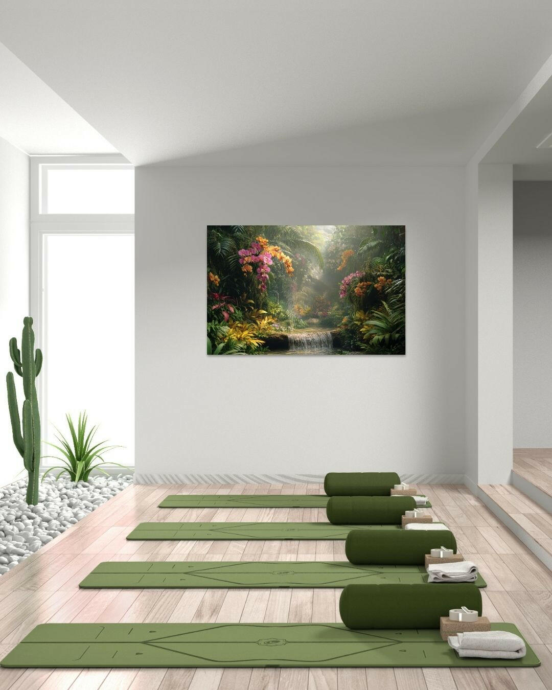 Serene Jungle - Modern Oasis Sensory Design & Art Studio - Canvas