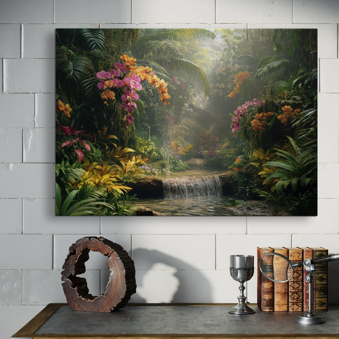 Serene Jungle Metal Art - Modern Oasis Sensory Design & Art Studio - Home Decor