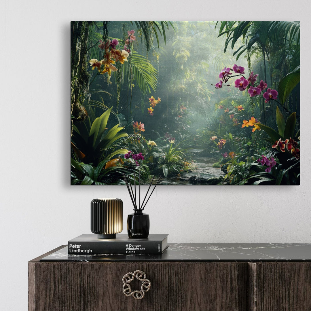 Jungle Oasis - Modern Oasis Sensory Design & Art Studio - Canvas
