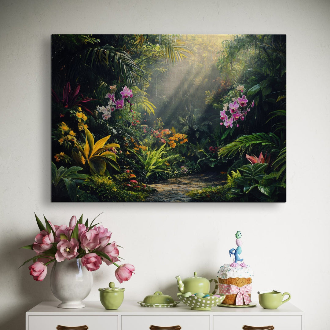 Tropical Ray of Calm Metal Art - Modern Oasis Sensory Design & Art Studio - Home Decor