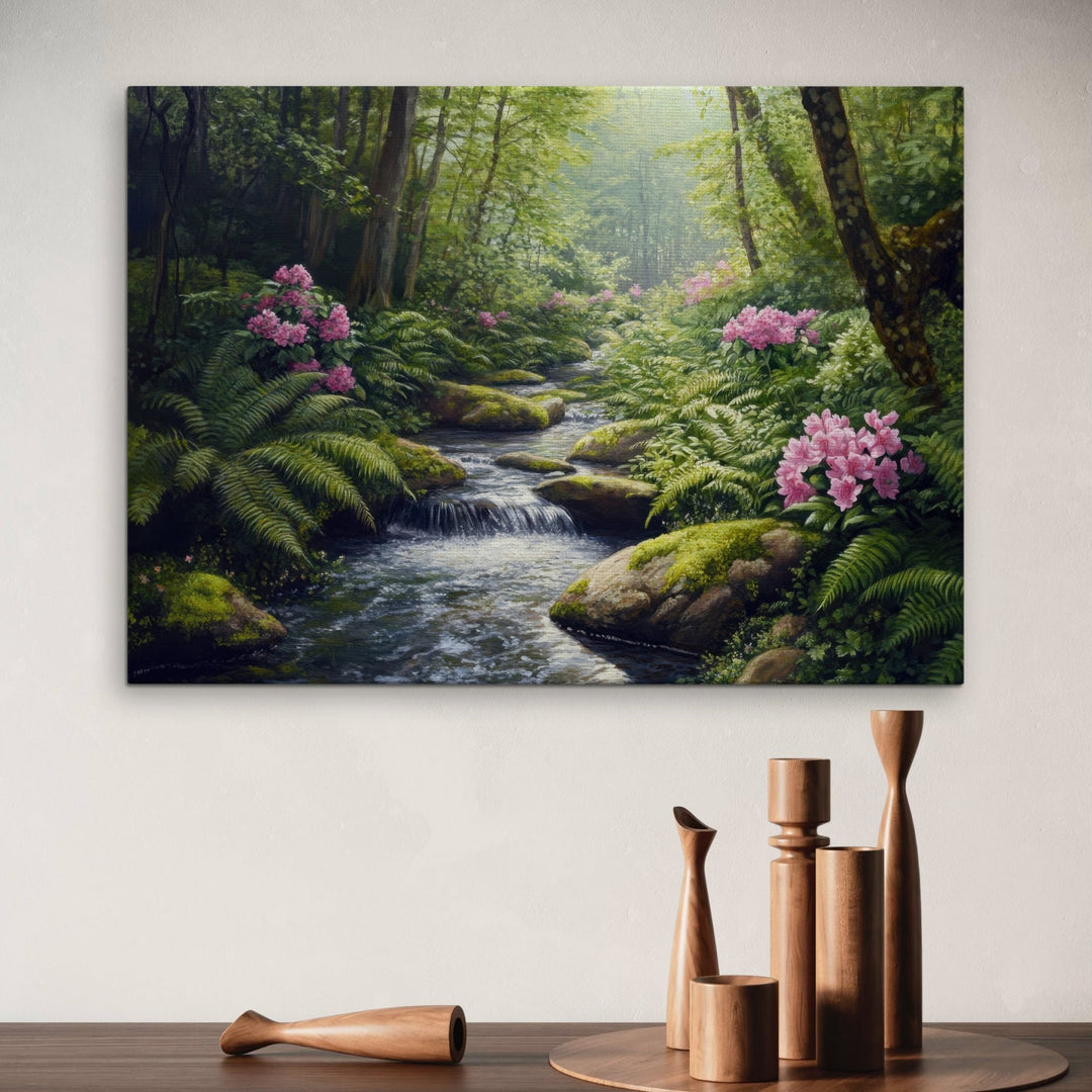 Peaceful Forest Stream Metal Art - Modern Oasis Sensory Design & Art Studio - Home Decor