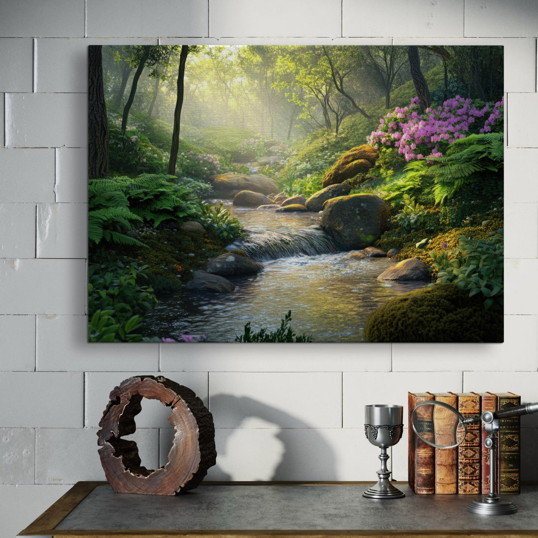 Tropical Ray of Calm - Modern Oasis Sensory Design & Art Studio - Canvas