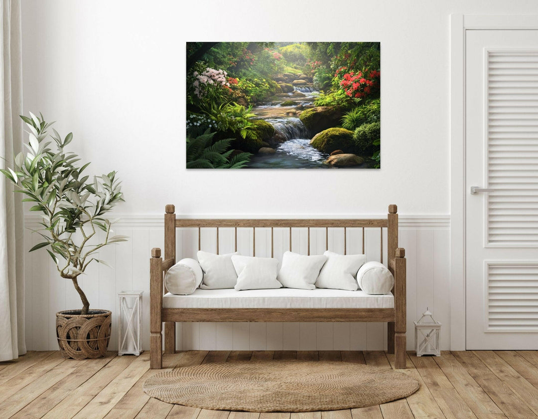 Serene Stream Metal Art - Modern Oasis Sensory Design & Art Studio - Home Decor