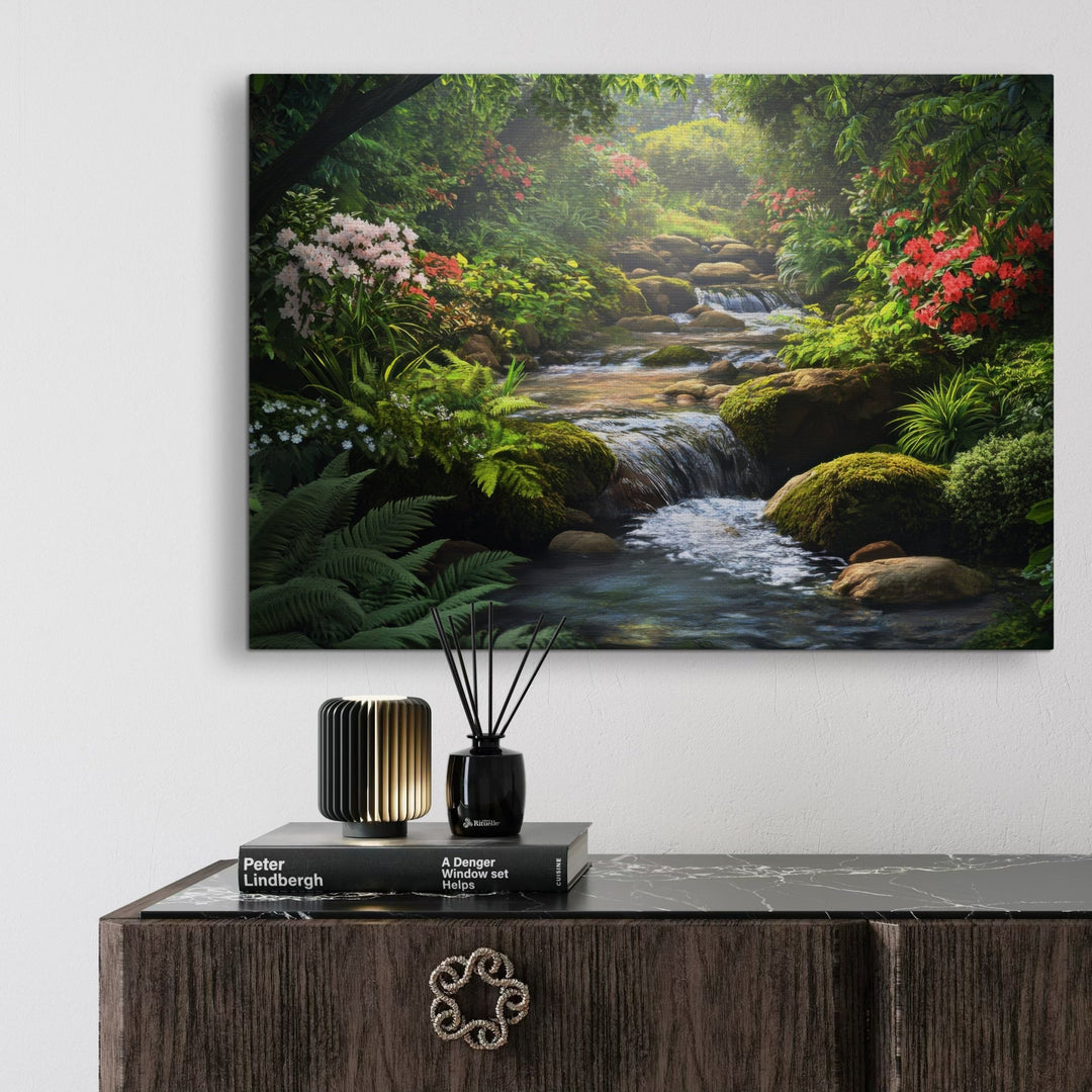 Serene Stream Metal Art - Modern Oasis Sensory Design & Art Studio - Home Decor