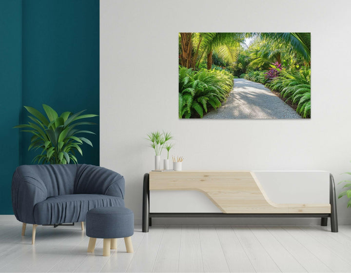 Serene Tropics Metal Art - Modern Oasis Sensory Design & Art Studio - Home Decor
