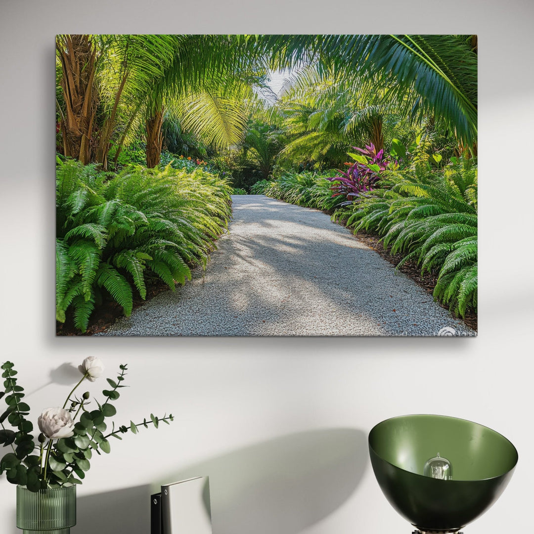 Serene Tropics - Modern Oasis Sensory Design & Art Studio - Canvas