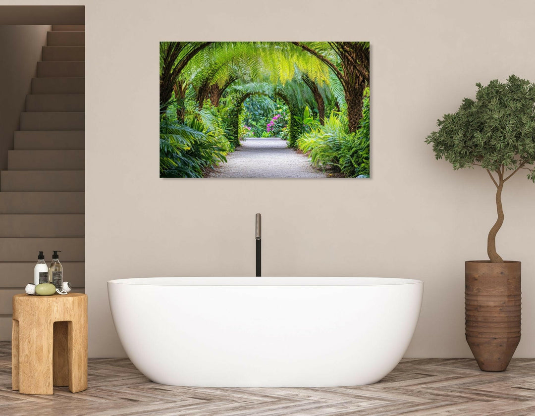 Tropical Pathway Metal Art - Modern Oasis Sensory Design & Art Studio - Home Decor