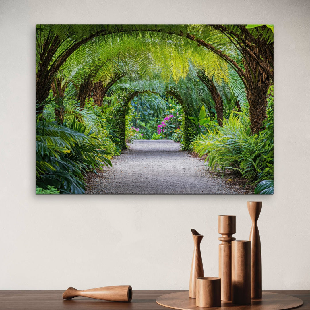 Tropical Pathway Metal Art - Modern Oasis Sensory Design & Art Studio - Home Decor
