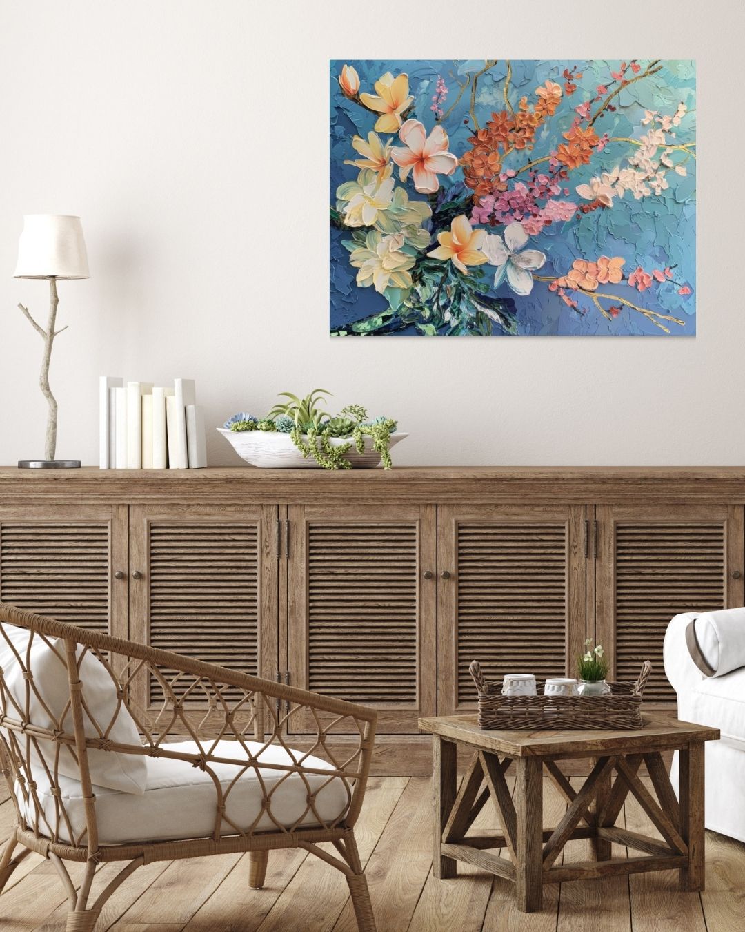 Floral Touch Metal Art - Modern Oasis Sensory Design & Art Studio - Home Decor