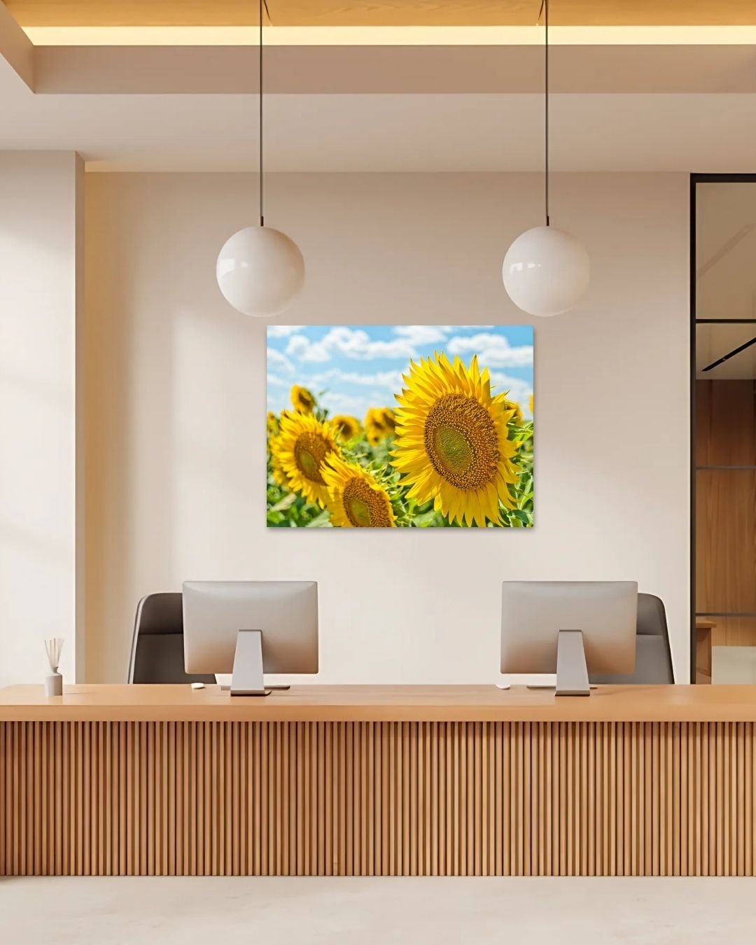 Sunflower Radiance - Modern Oasis Sensory Design & Art Studio - Canvas