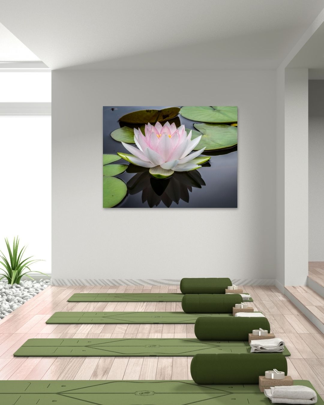 Serene Water Lily - Modern Oasis Sensory Design & Art Studio - Canvas