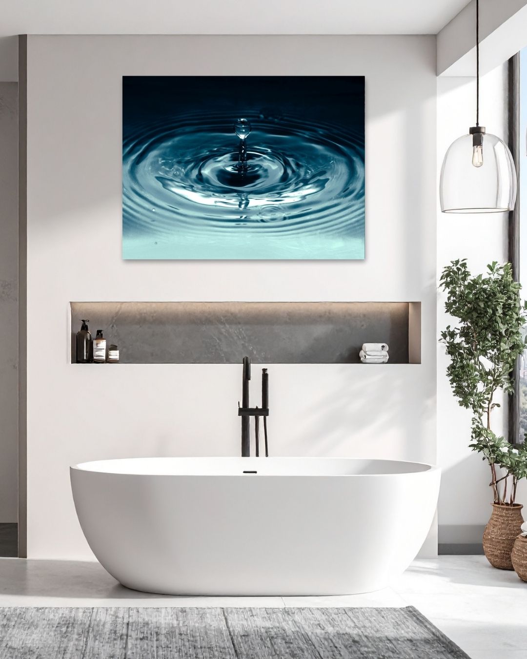 Serene Water - Modern Oasis Sensory Design & Art Studio - Canvas