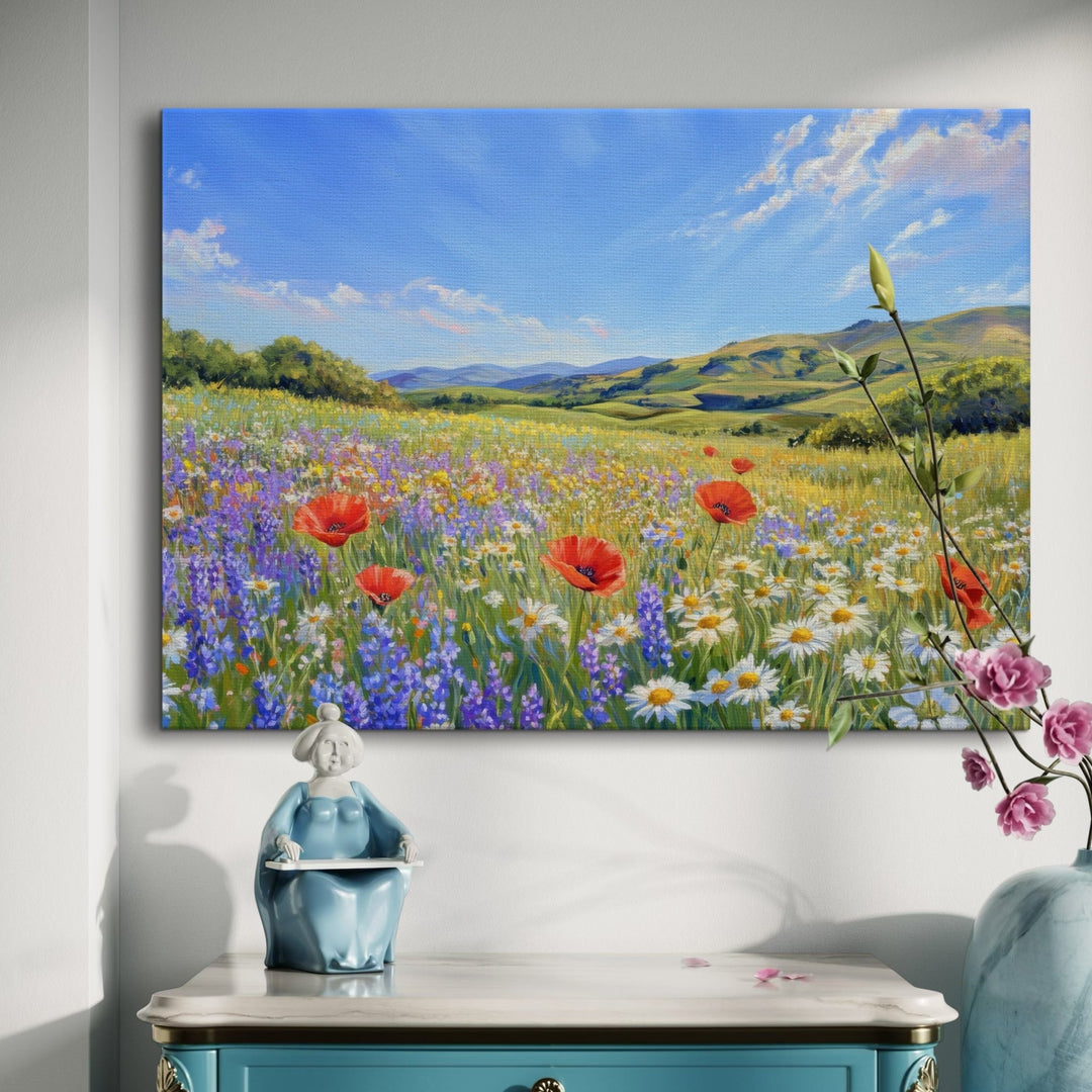 Blooming Serenity - Modern Oasis Sensory Design & Art Studio - Canvas