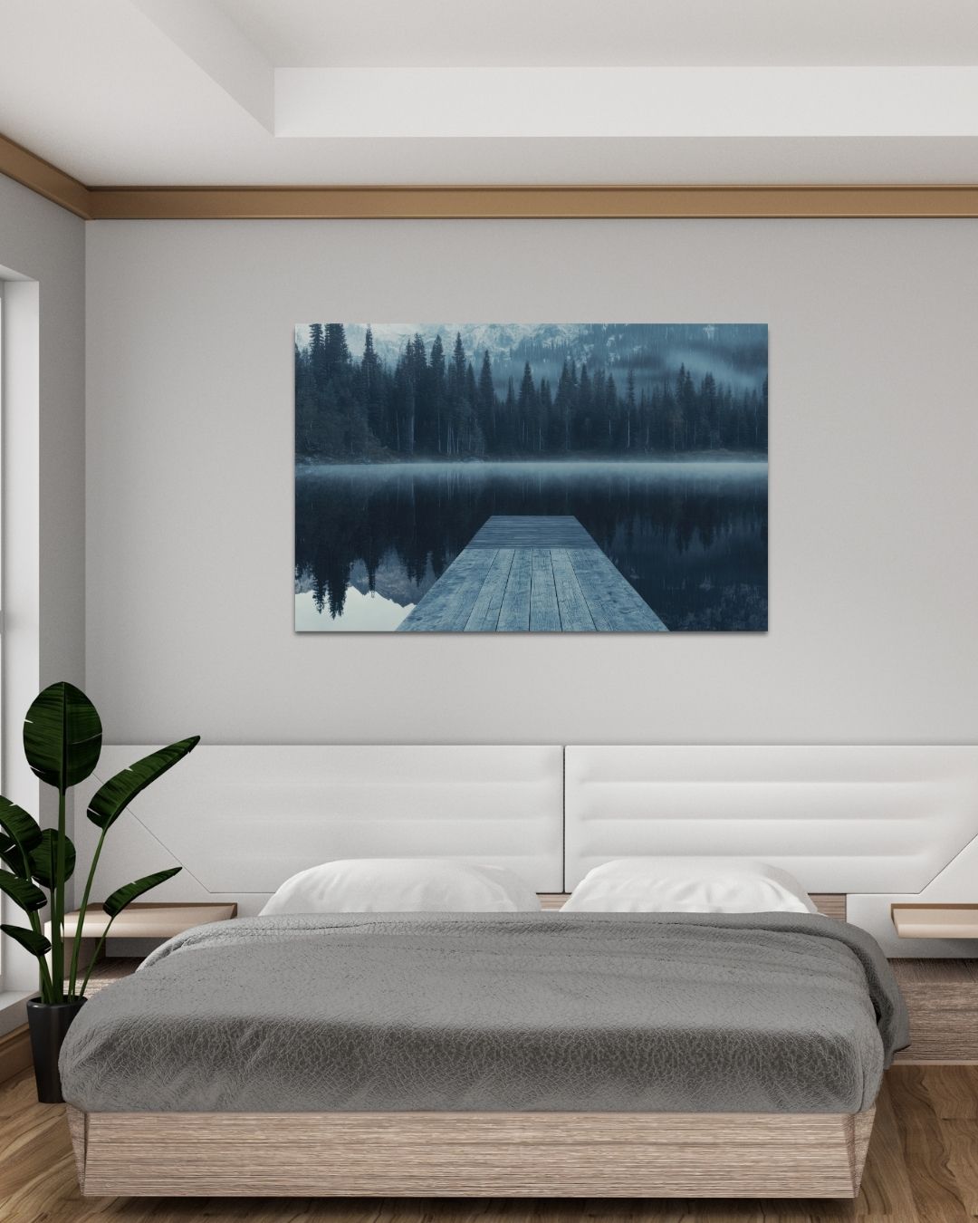 Dock Serenity - Modern Oasis Sensory Design & Art Studio - Canvas