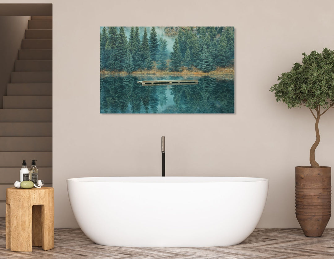 Calm Lake - Modern Oasis Sensory Design & Art Studio - Canvas