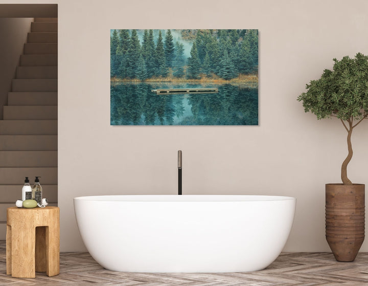 Calm Lake Metal Art - Modern Oasis Sensory Design & Art Studio - Home Decor
