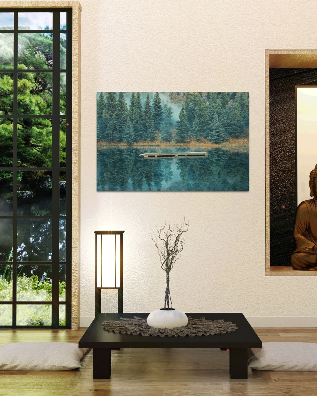 Calm Lake Metal Art - Modern Oasis Sensory Design & Art Studio - Home Decor