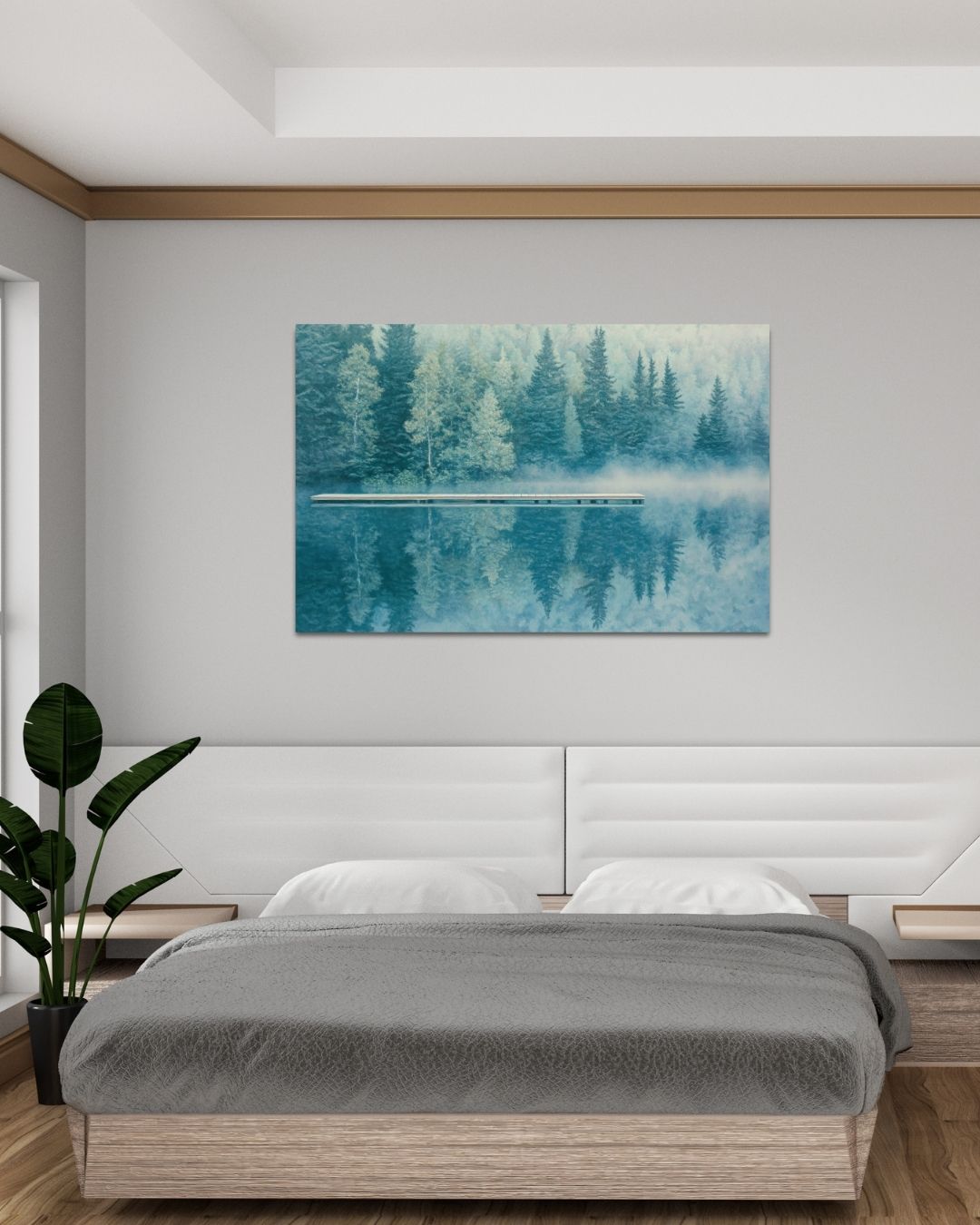 Misty Dock Metal Art - Modern Oasis Sensory Design & Art Studio - Home Decor