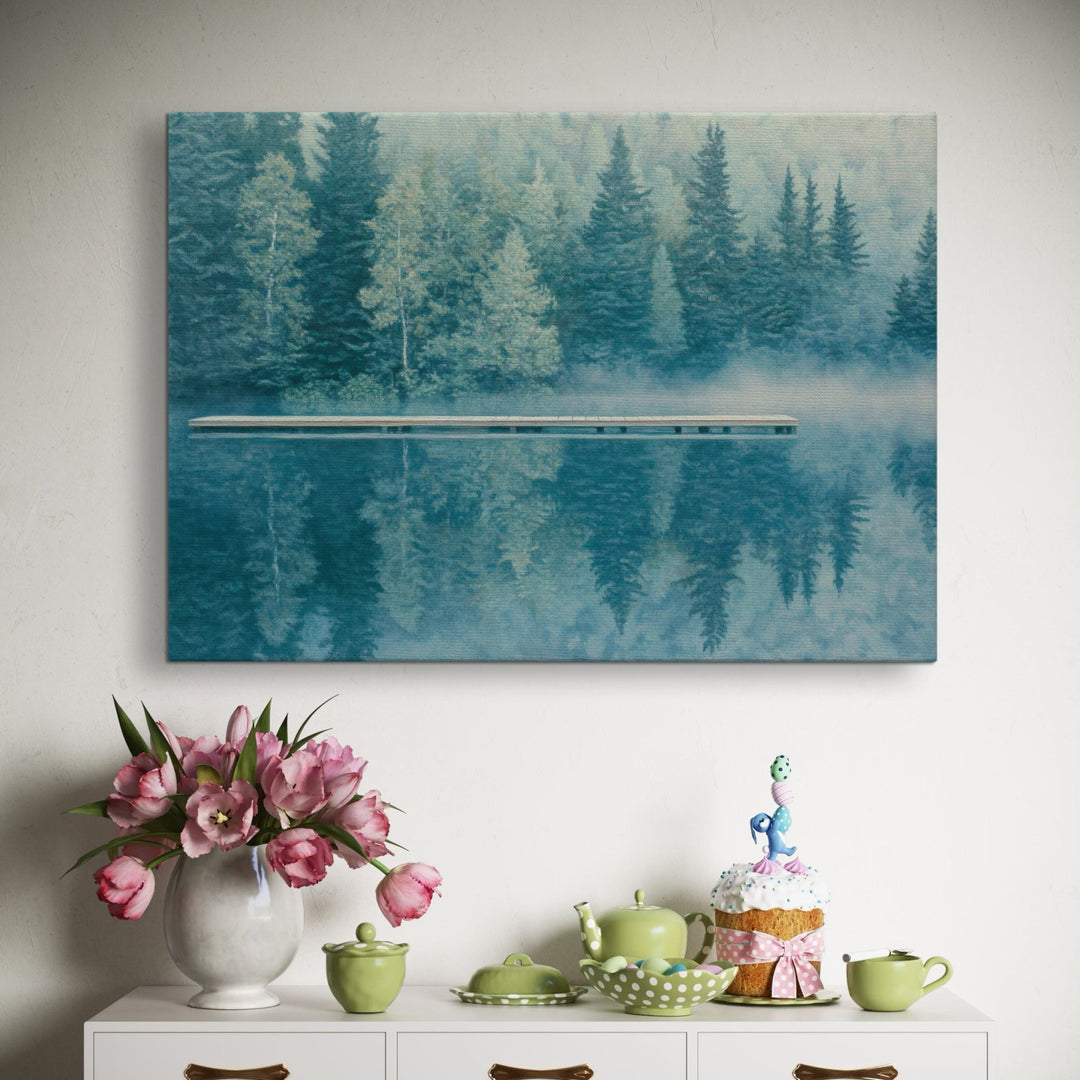 Misty Dock Metal Art - Modern Oasis Sensory Design & Art Studio - Home Decor