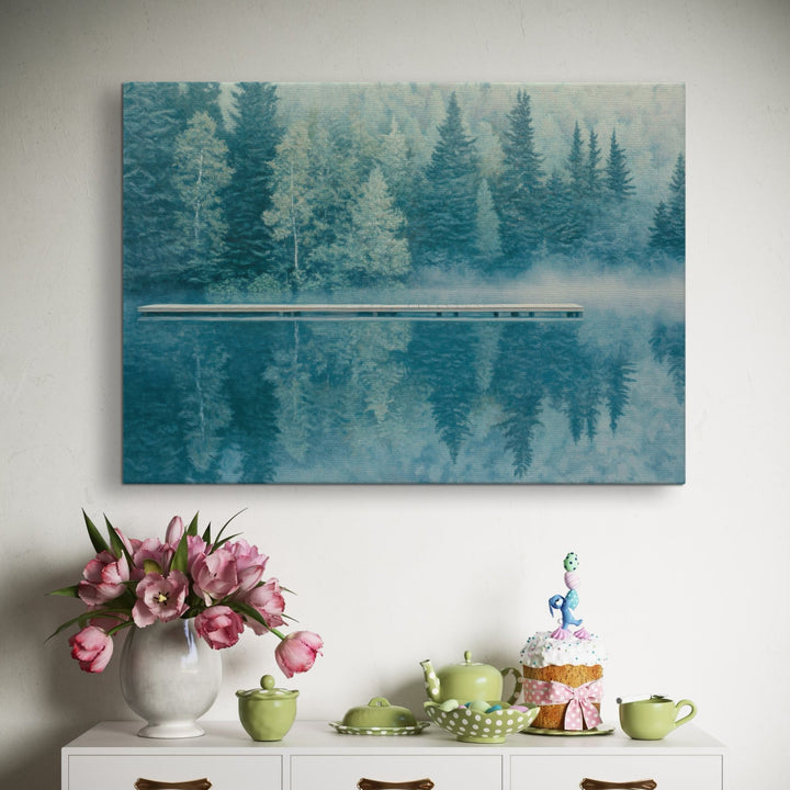Misty Dock Metal Art - Modern Oasis Sensory Design & Art Studio - Home Decor