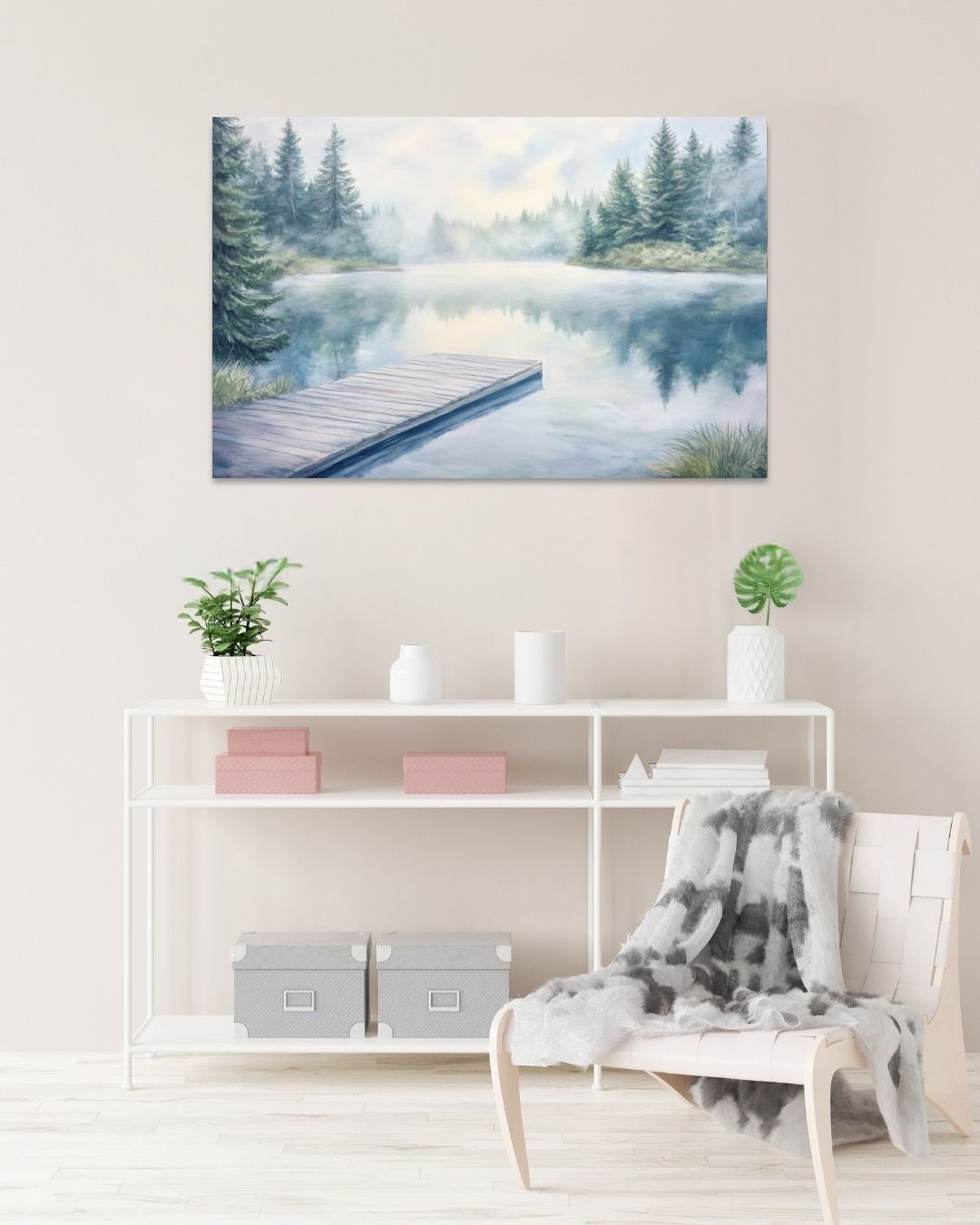 Tranquil Lake - Modern Oasis Sensory Design & Art Studio - Canvas