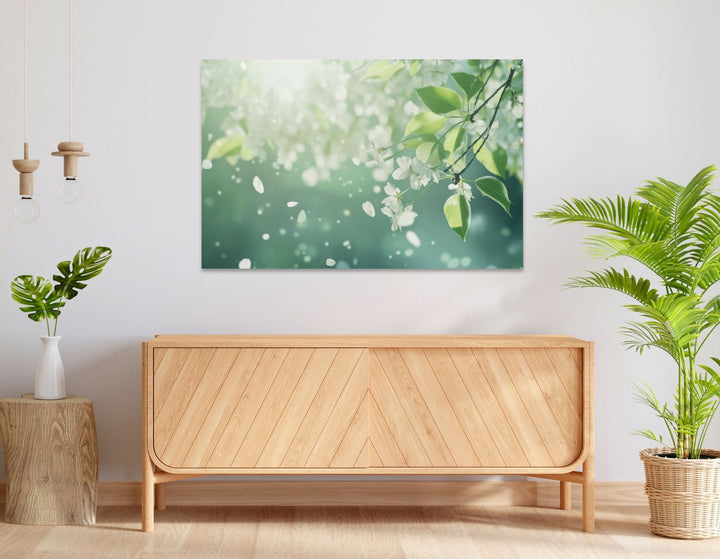 White Blossom - Modern Oasis Sensory Design & Art Studio - Canvas