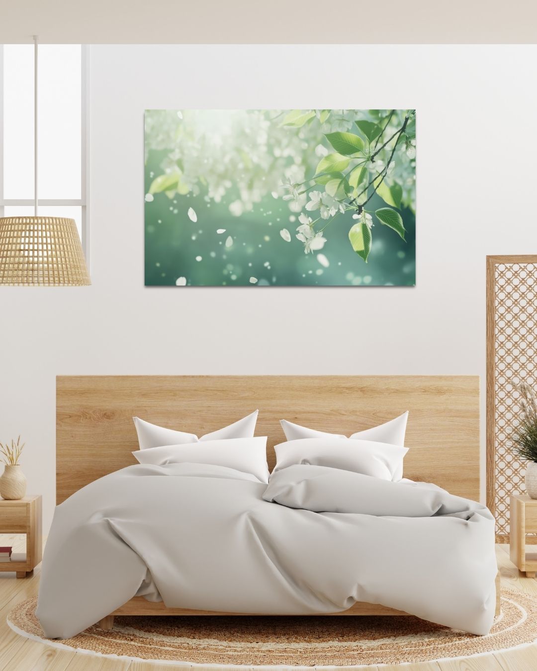 White Blossom - Modern Oasis Sensory Design & Art Studio - Canvas