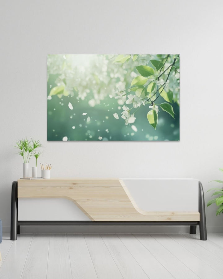 White Blossom - Modern Oasis Sensory Design & Art Studio - Canvas